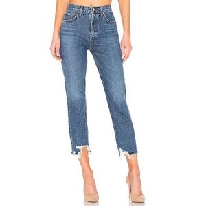 Agolde Riley High Rise Straight Leg Crop, Size 26